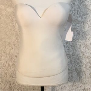 Strapless longline bustiers